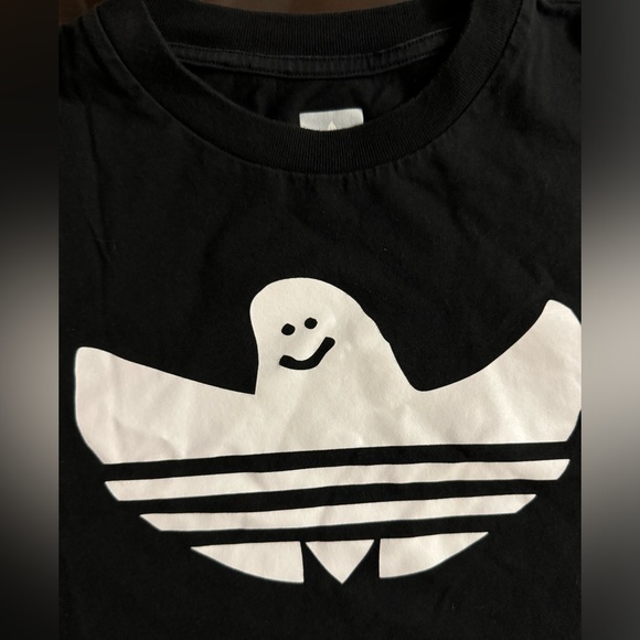 Adidas x Gonz Shmoo Ghost Trefoil Logo T-shirt Black Mens Size M Skateboarding - Picture 2 of 8